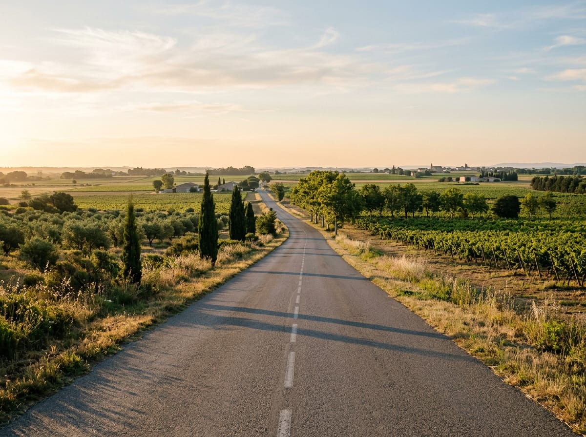On the road: Aimargues to Montpellier