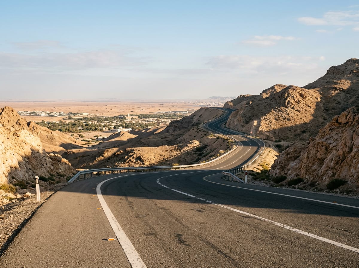 On the road: Al Ain cycle track with Jebel Hafeet extension