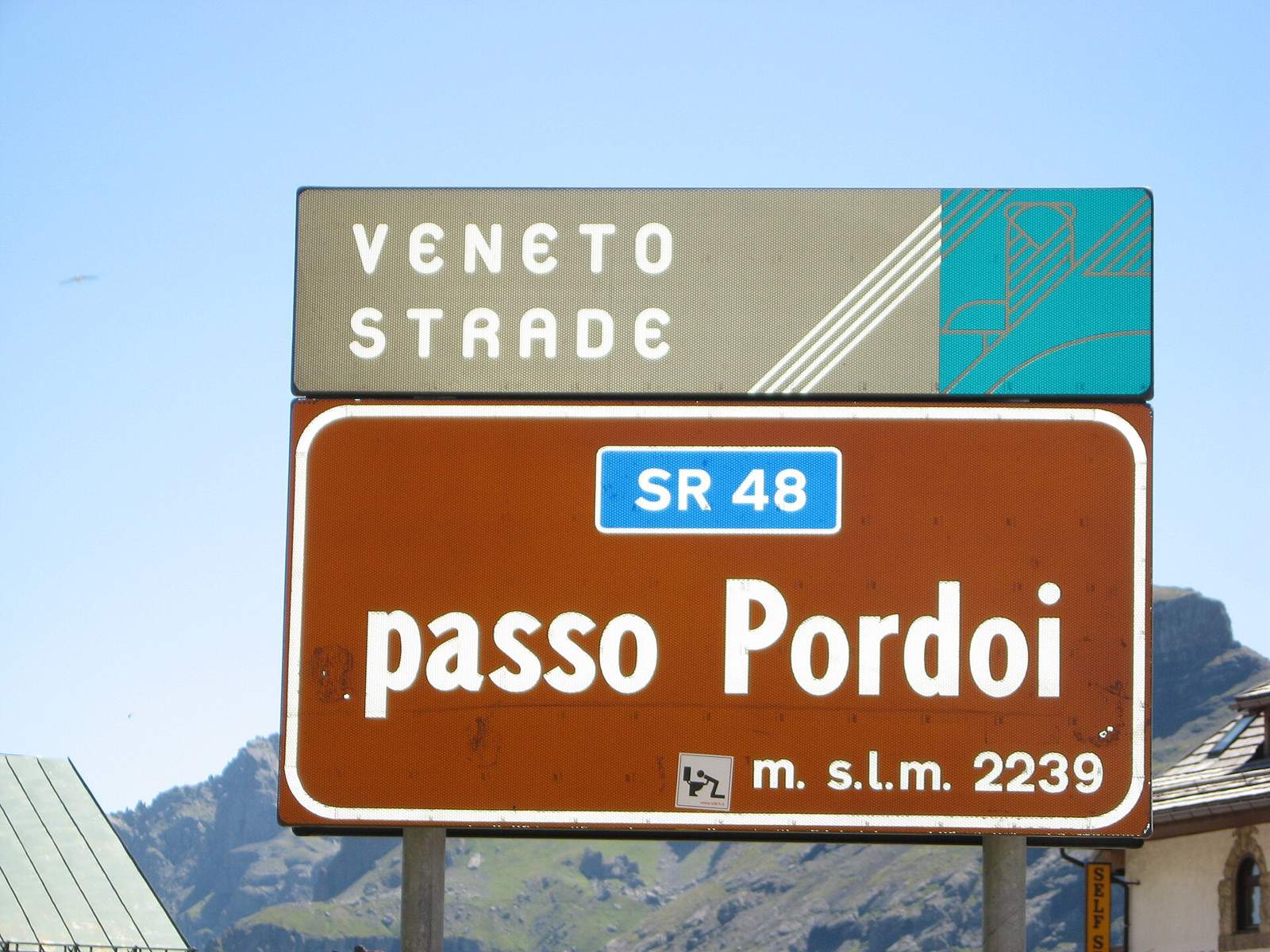 On the road: Pordoi Pass from Arabba