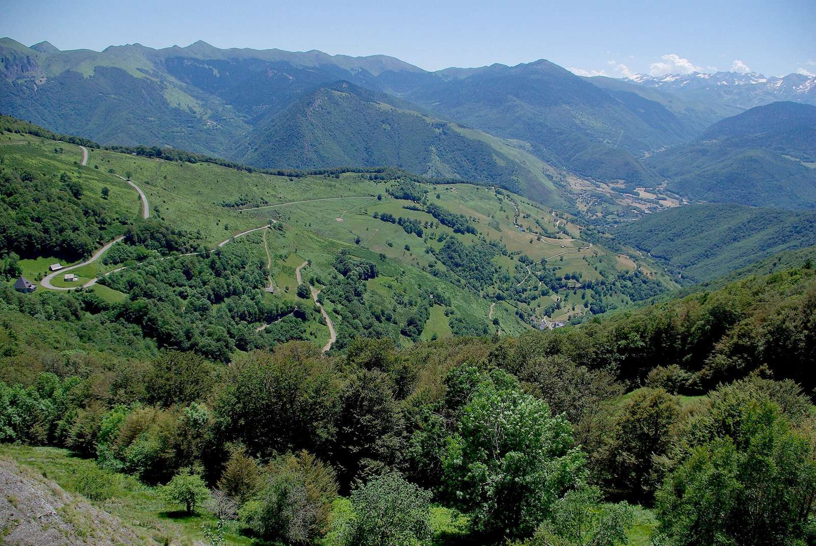 On the road: Col d'Aspin from Arreau