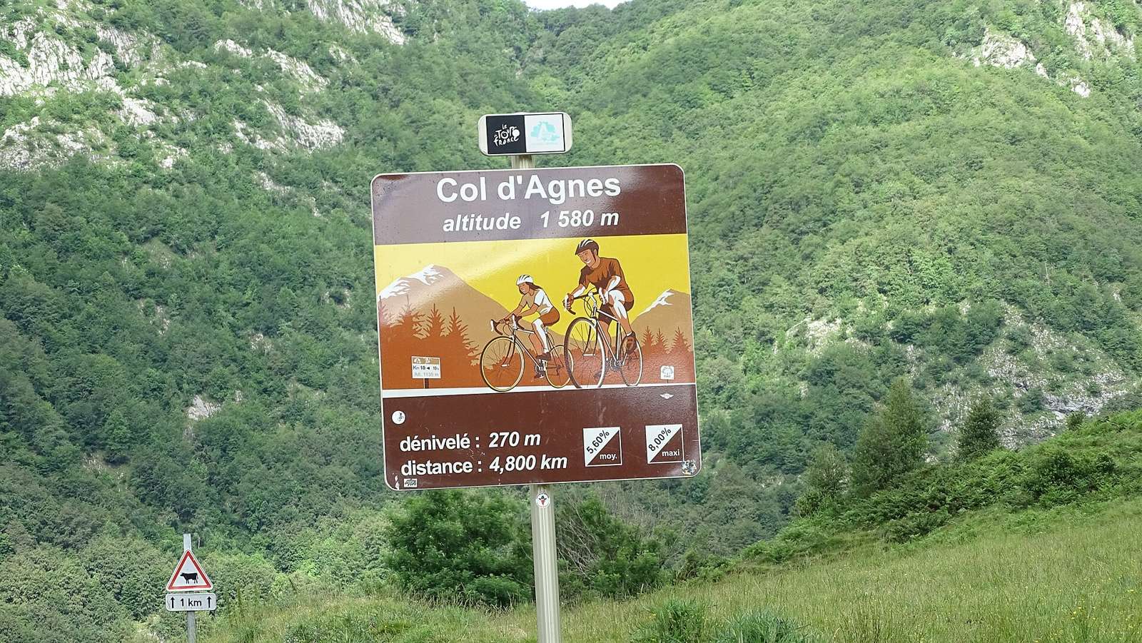 On the road: Col d'Agnes from Aulus-les-Bains