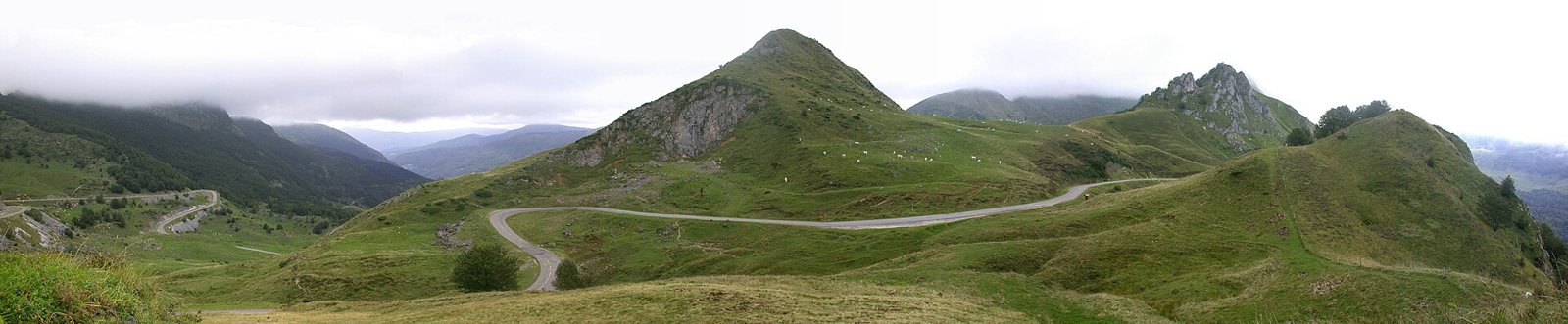 Col d'Agnès, mountain pass in the Pyrenees. Altitude: 1570 meters. September 2008.