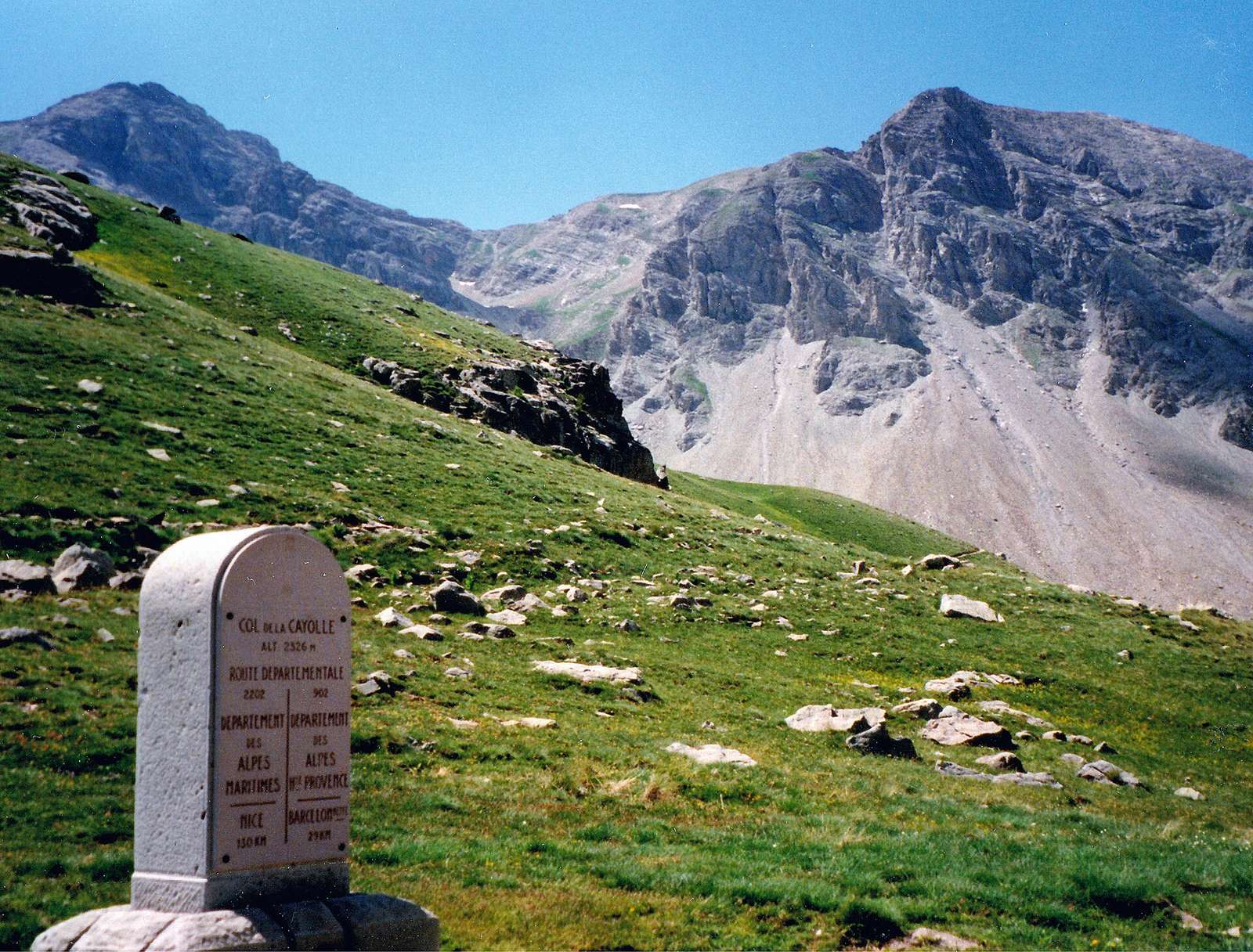 On the road: Col de la Cayolle from Barcelonnette