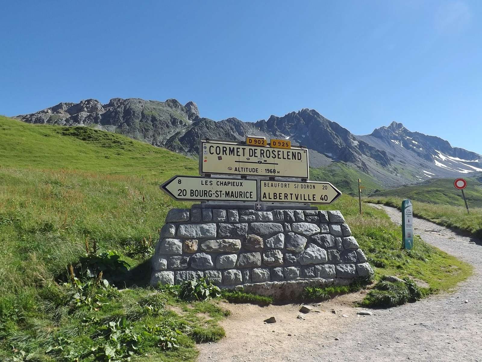 On the road: Cormet de Roselend from Beaufort