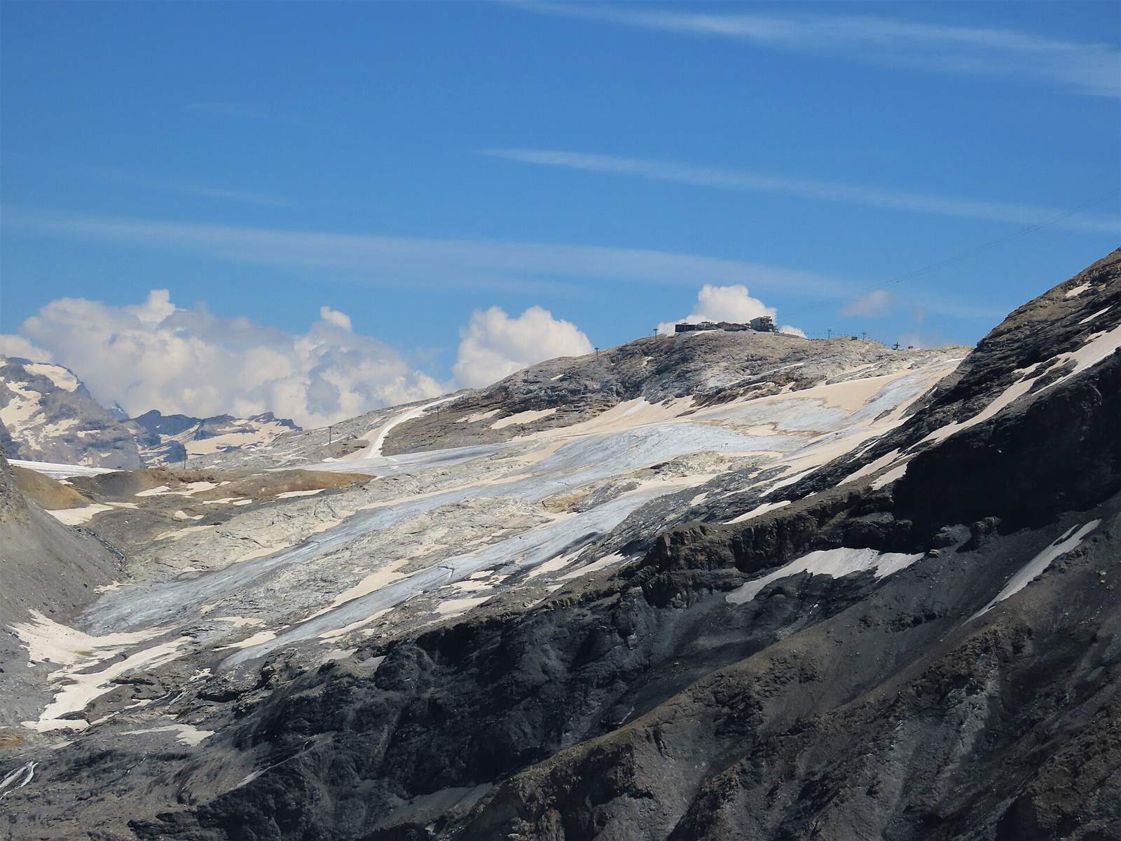 Le glacier de la Grande Motte depuis les Planus, Champagny-en-Vanoise, Savoie, France