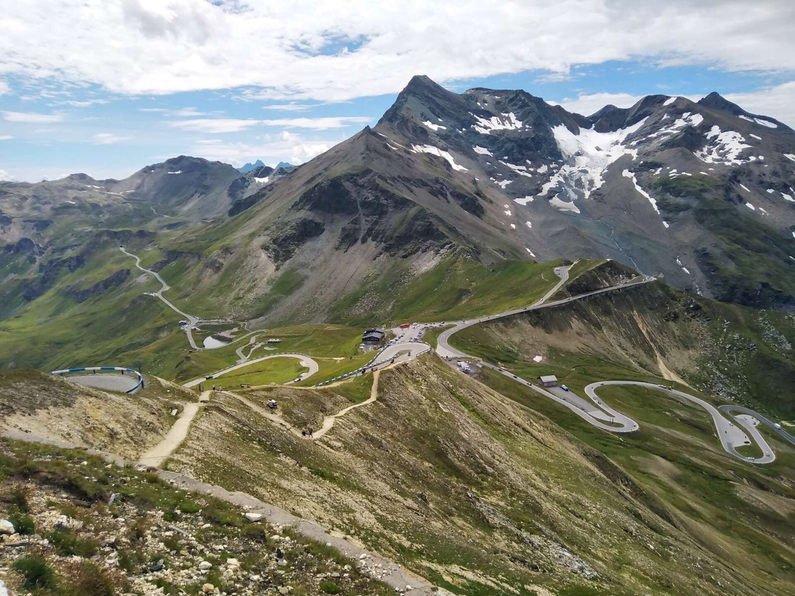 On the road: Grossglockner High Alpine Road from Bruck an der Grossglocknerstrasse