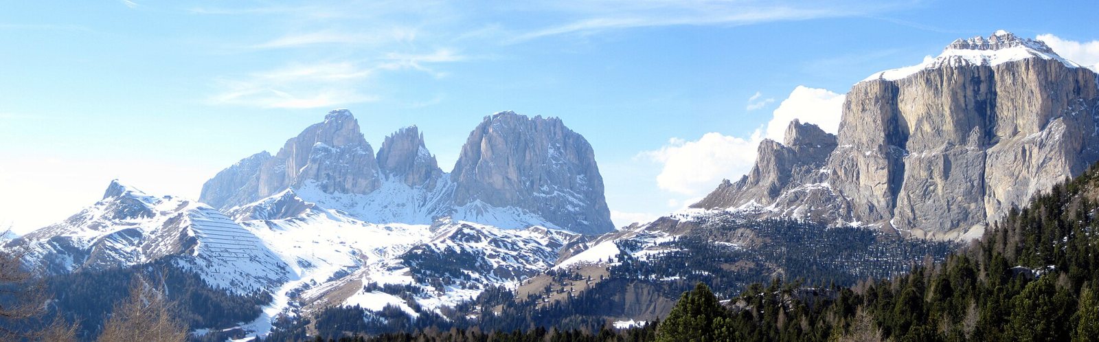 On the road: Sella Pass from Canazei