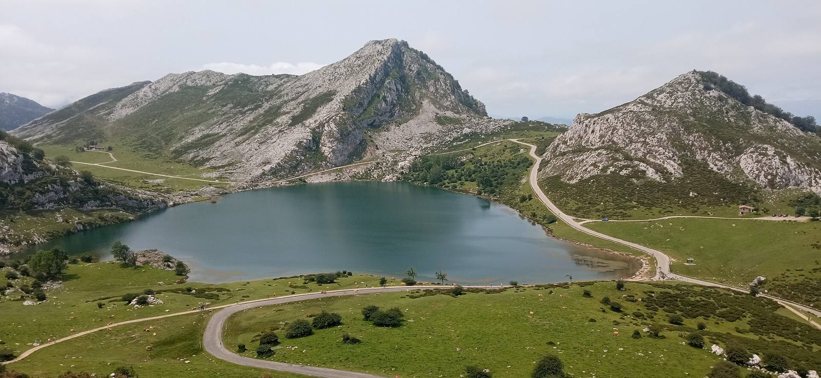 On the road: Lakes of Covadonga from Cangas de Onís
