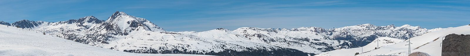 View from Port d'Envalira, Encamp parish, Andorra.