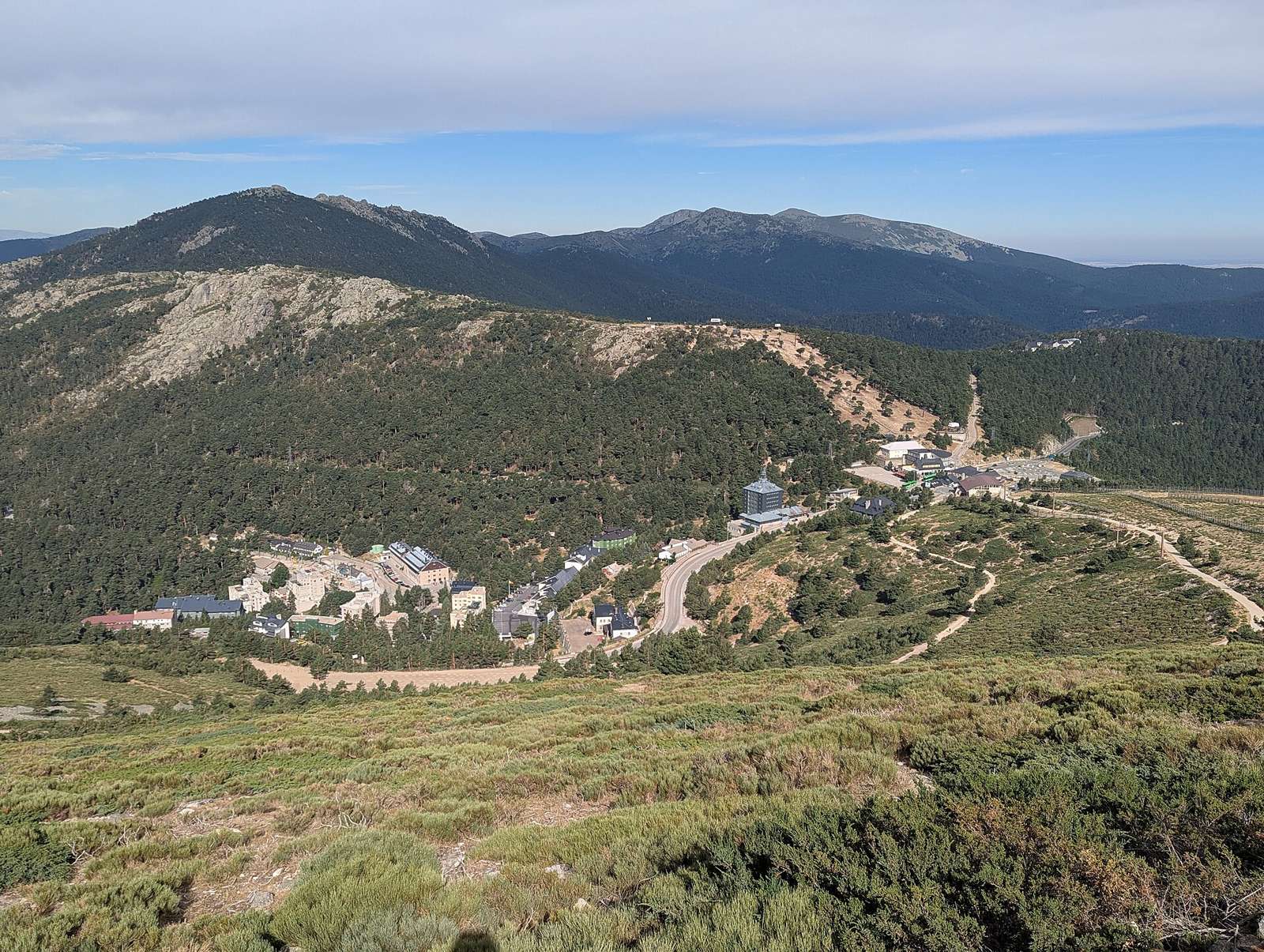 On the road: Navacerrada Pass from Cercedilla