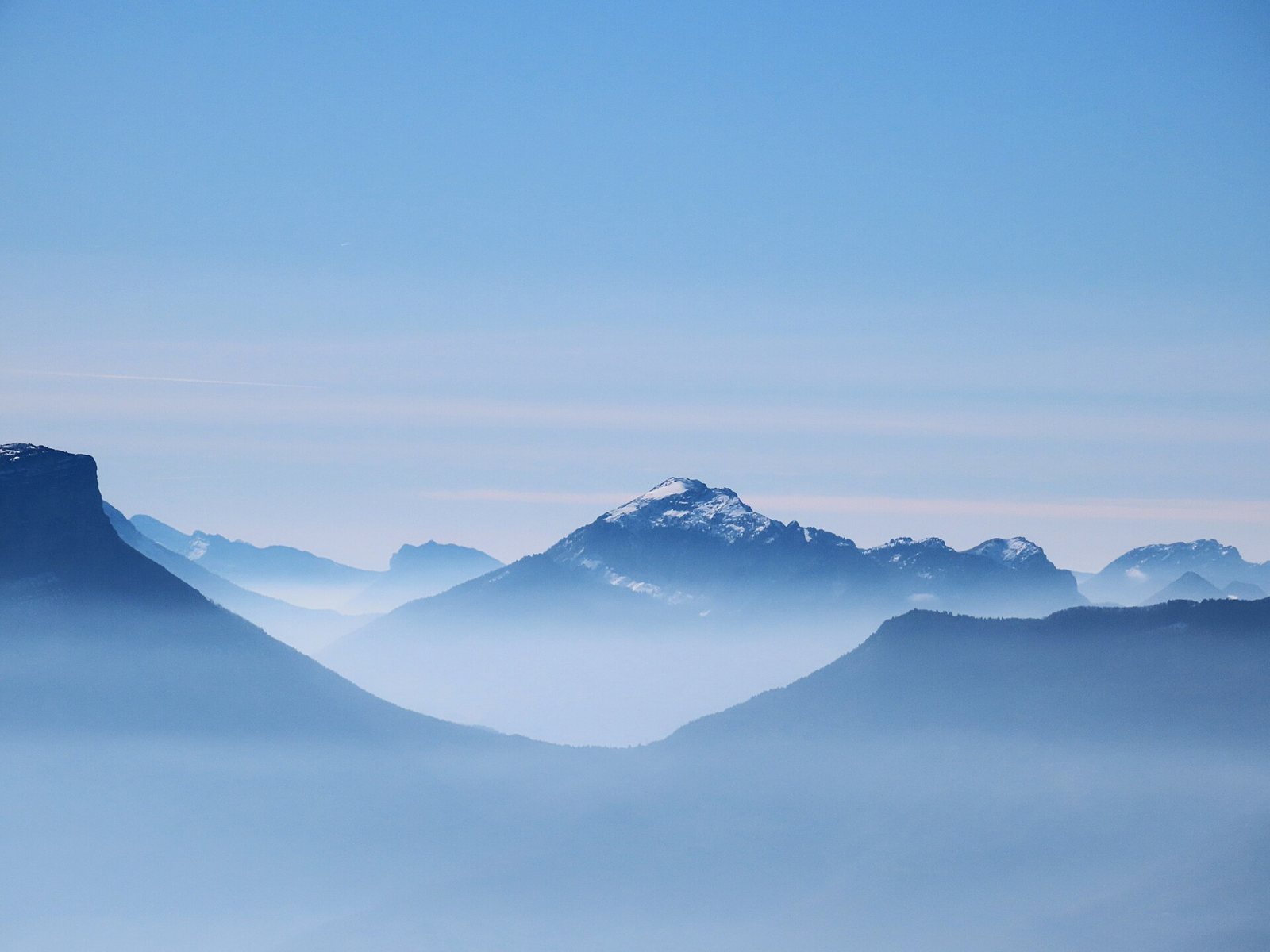 Le Grand Som depuis le mont Margériaz, Thoiry, Savoie, France