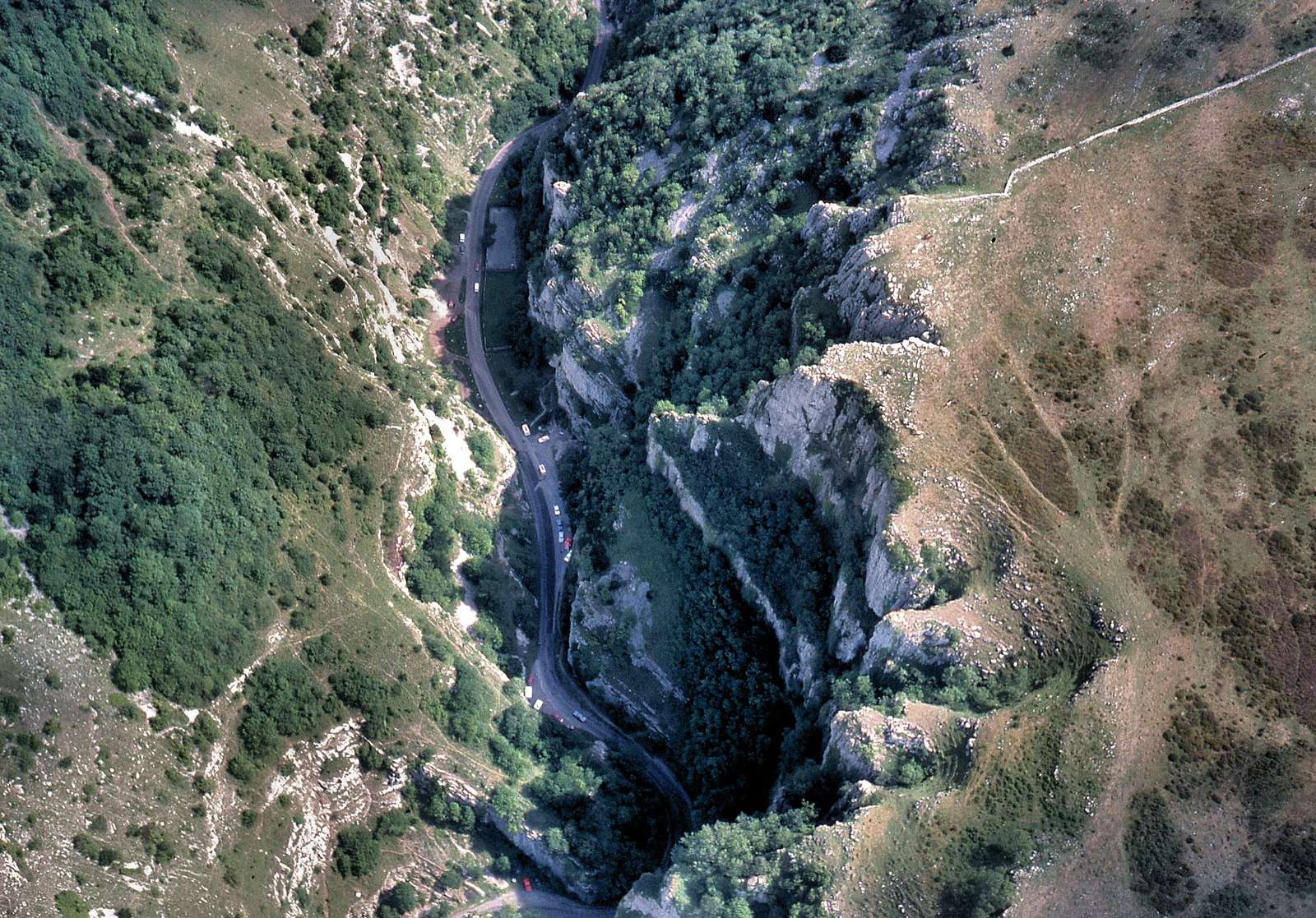 On the road: Cheddar Gorge from Cheddar