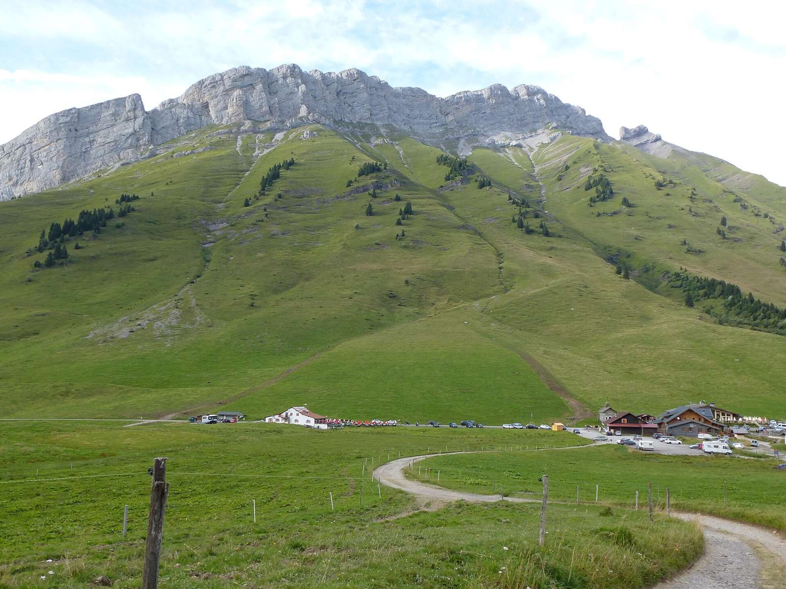 On the road: Col des Aravis from Flumet