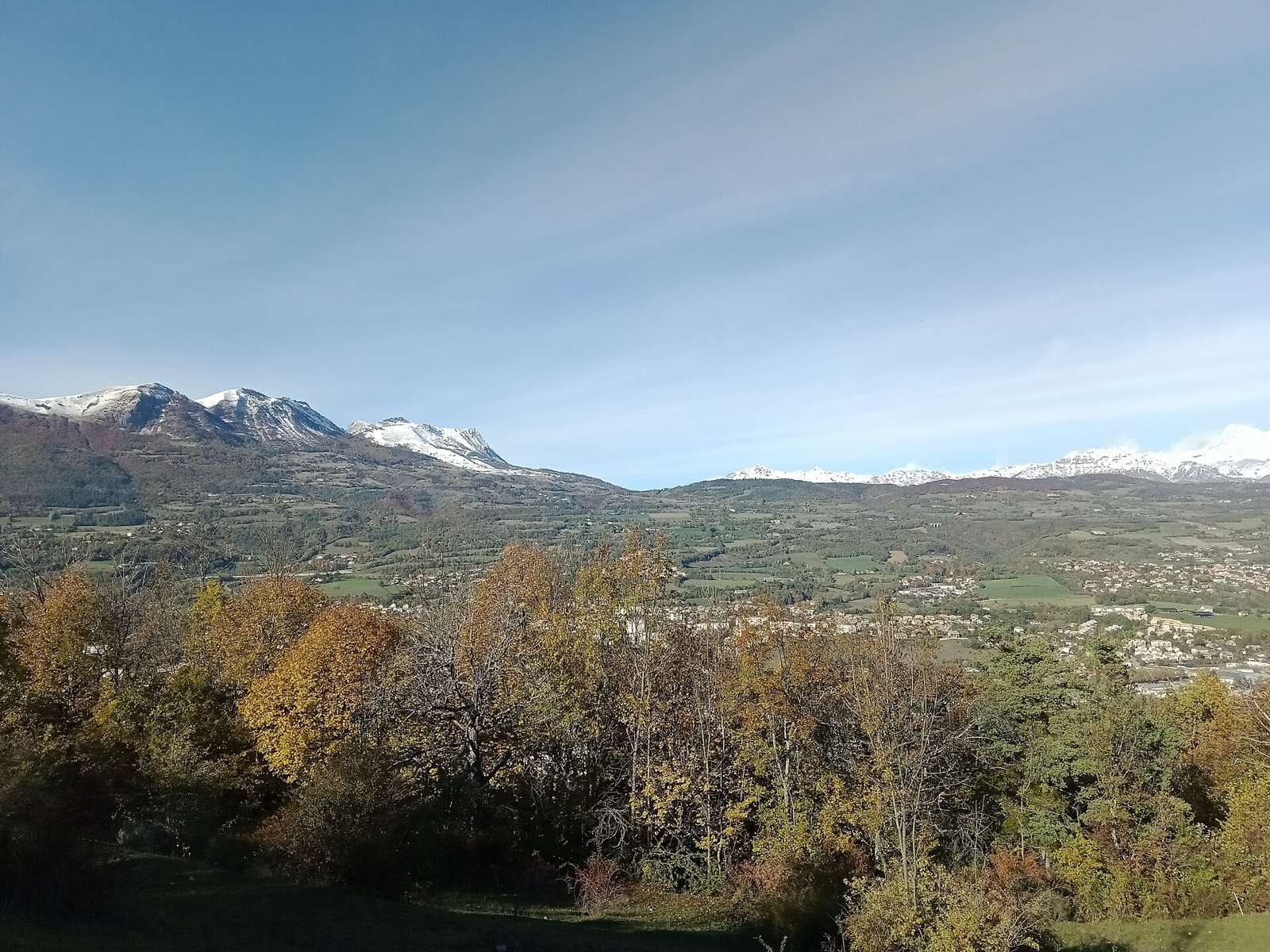 Le col Bayard depuis la colline de Saint-Mens, Gap, Hautes-Alpes, France