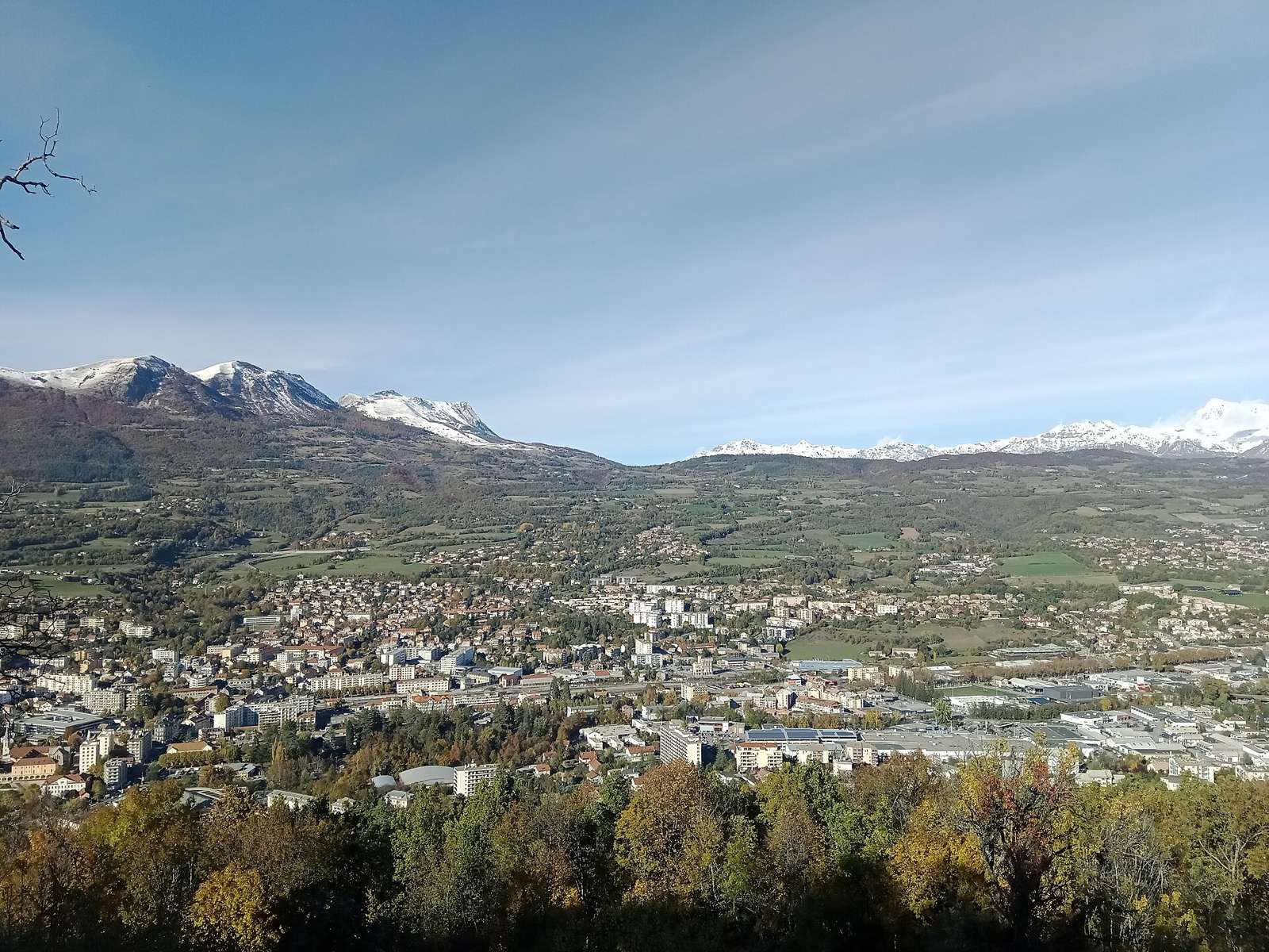 Le col Bayard depuis la colline de Saint-Mens, Gap, Hautes-Alpes, France