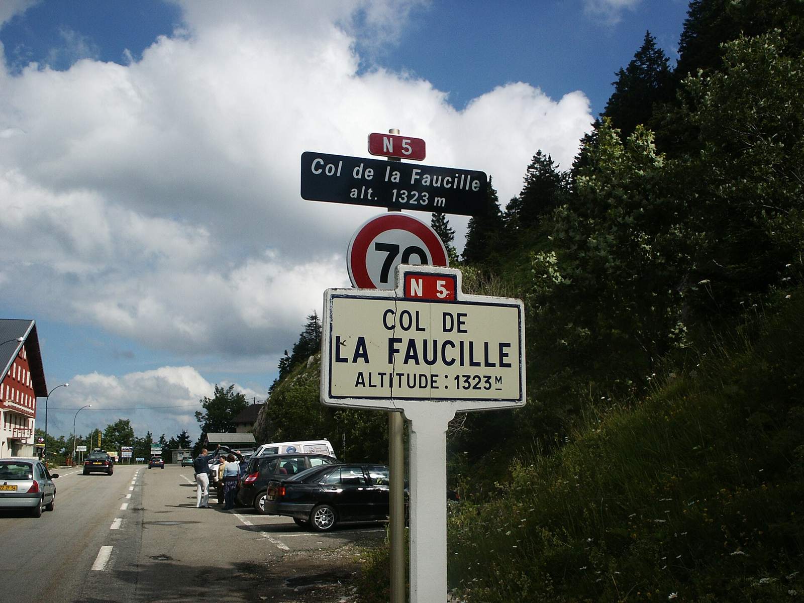 On the road: Col de la Faucille from Gex