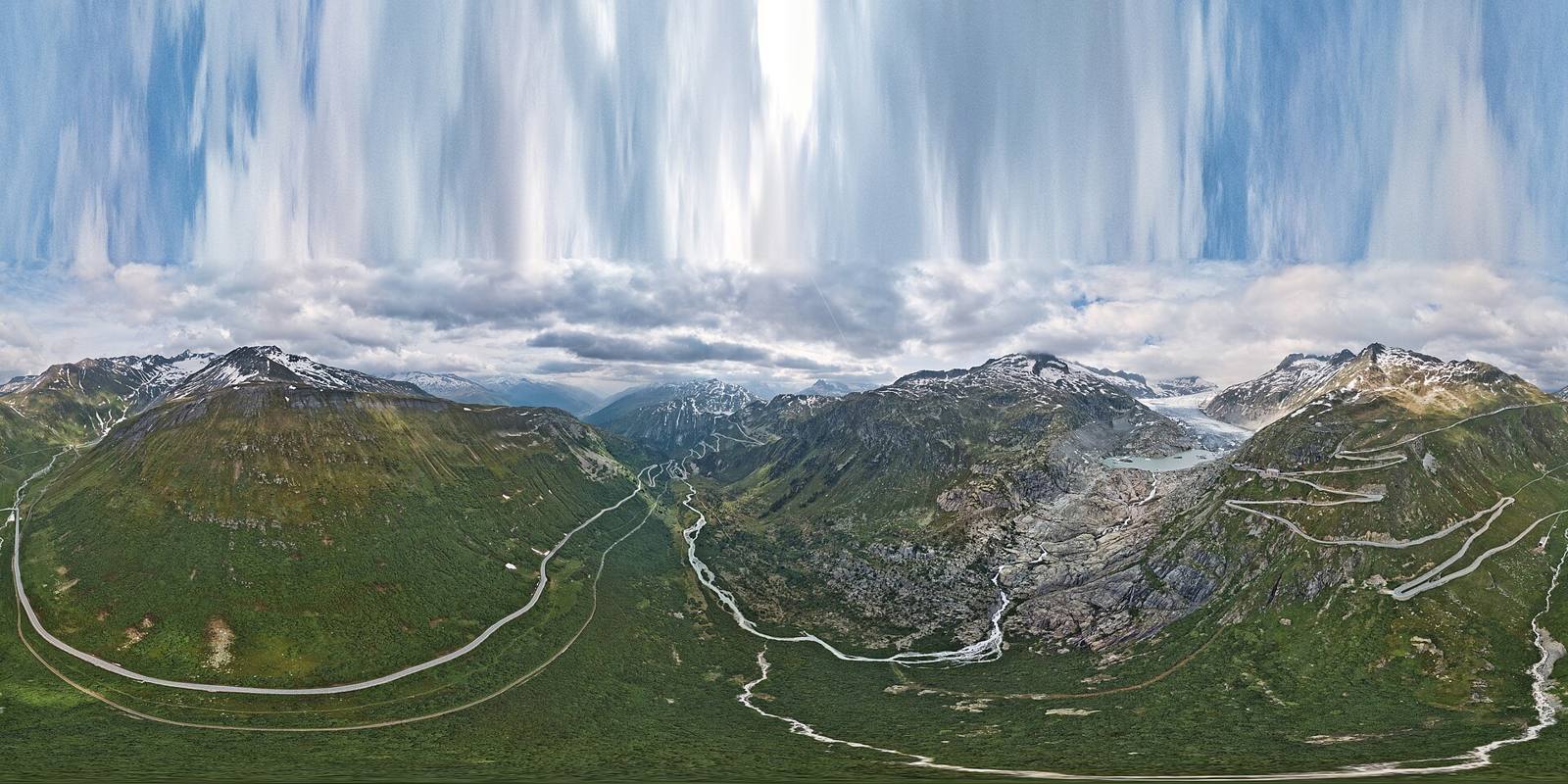 On the road: Furka Pass from Gletsch