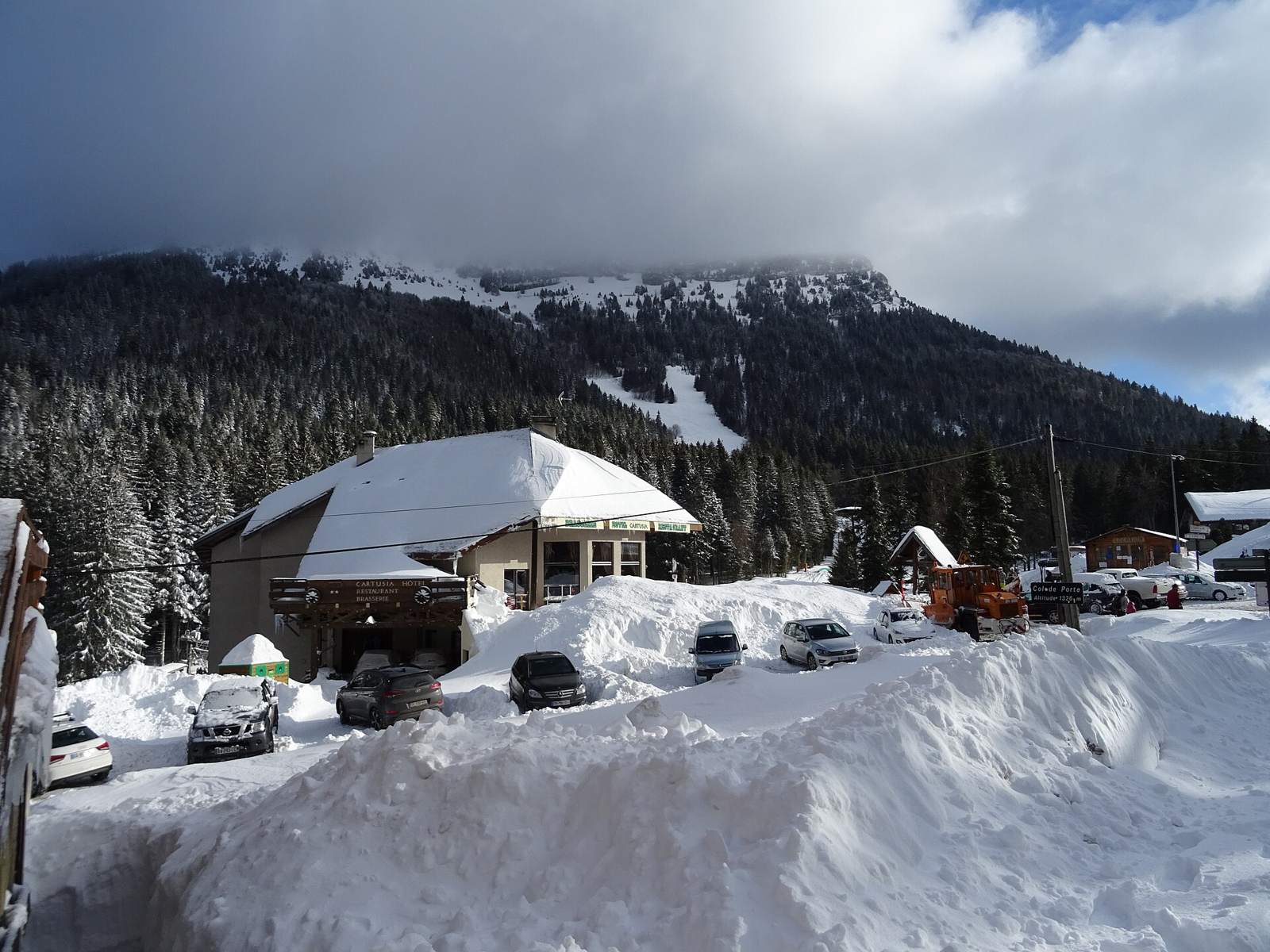 Le col de Porte en hiver (décembre 2017).
