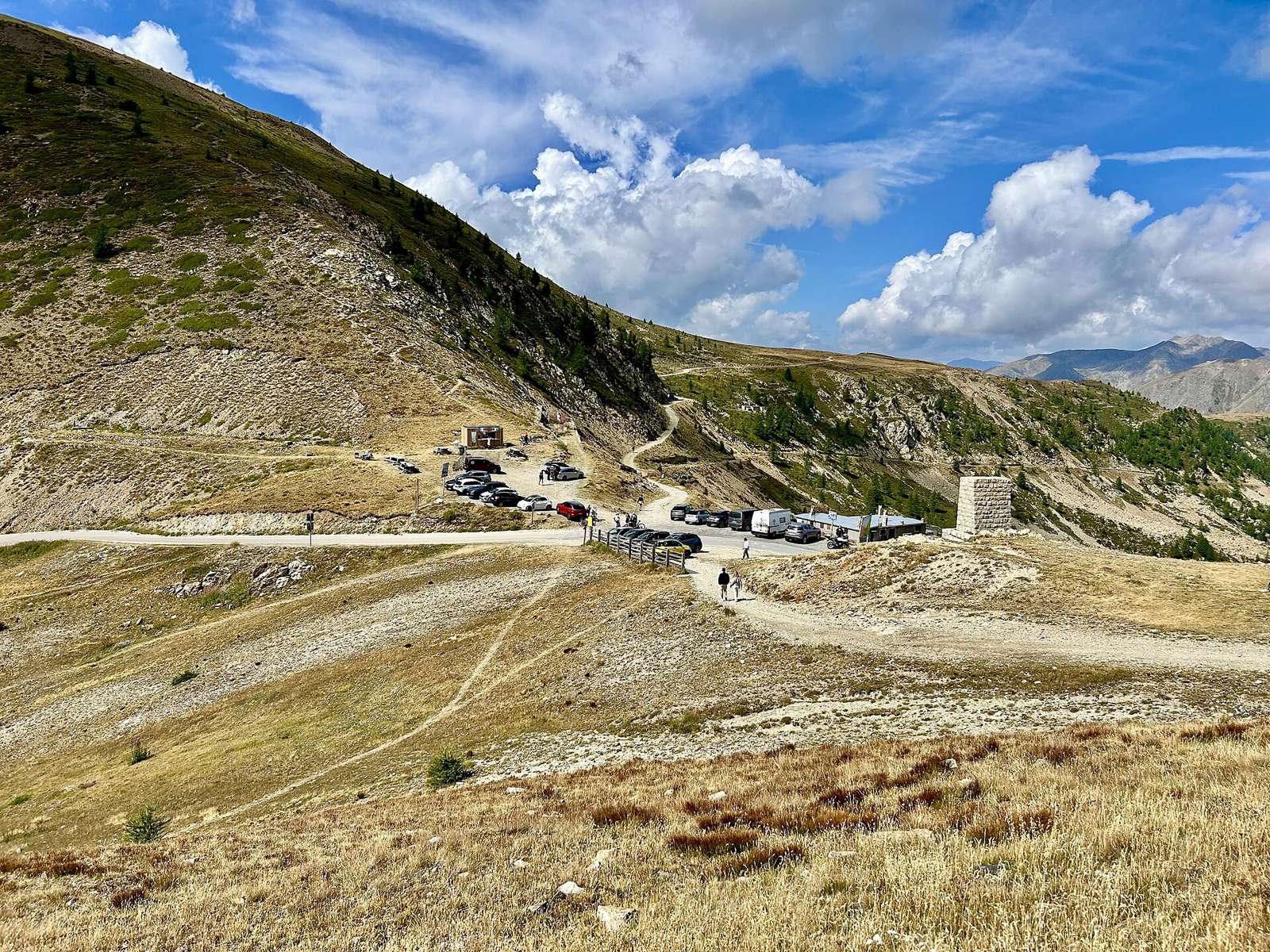 Col de la Lombarde / Colle della Lombarda mountain pass, the France-Italy borderM
