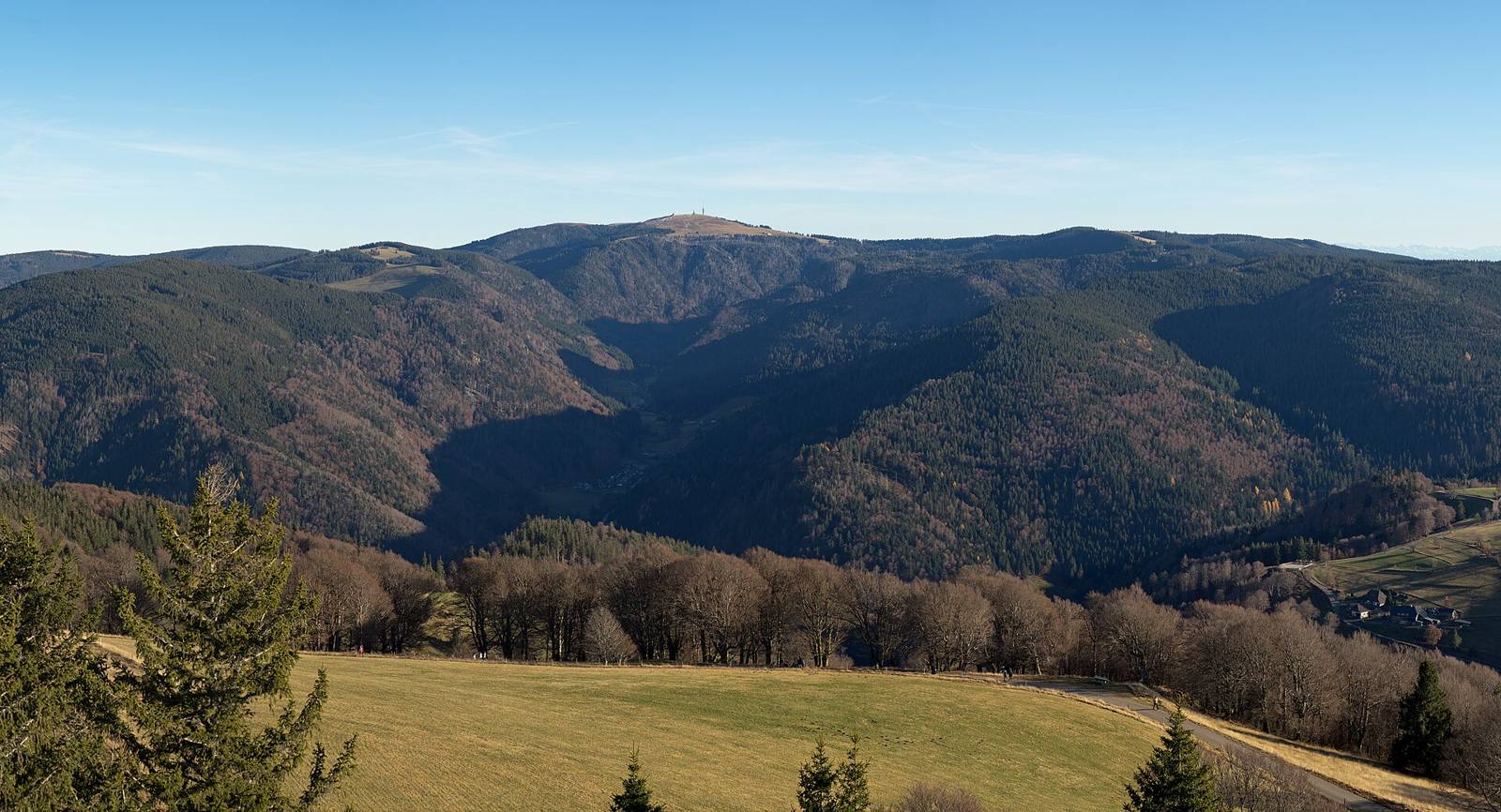 On the road: Feldberg (Black Forest) from Kirchzarten
