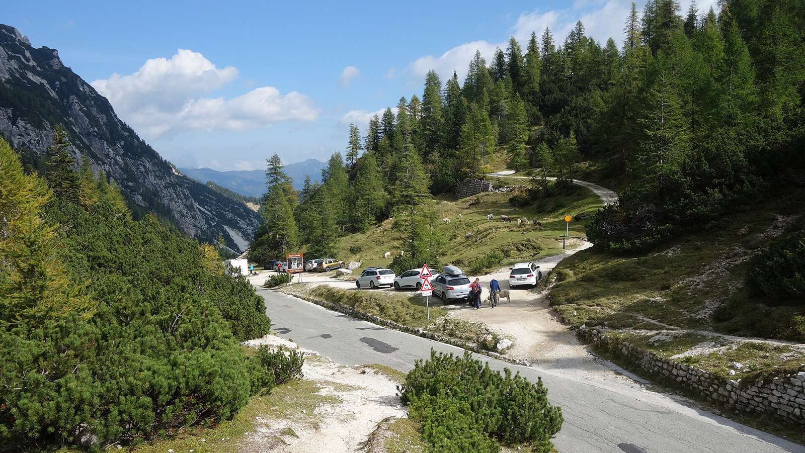 On the road: Vršič Pass from Kranjska Gora