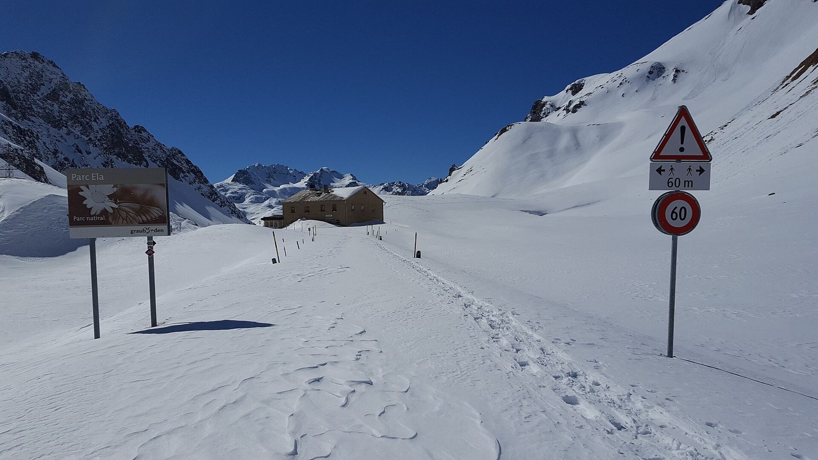 On the road: Albula Pass from La Punt