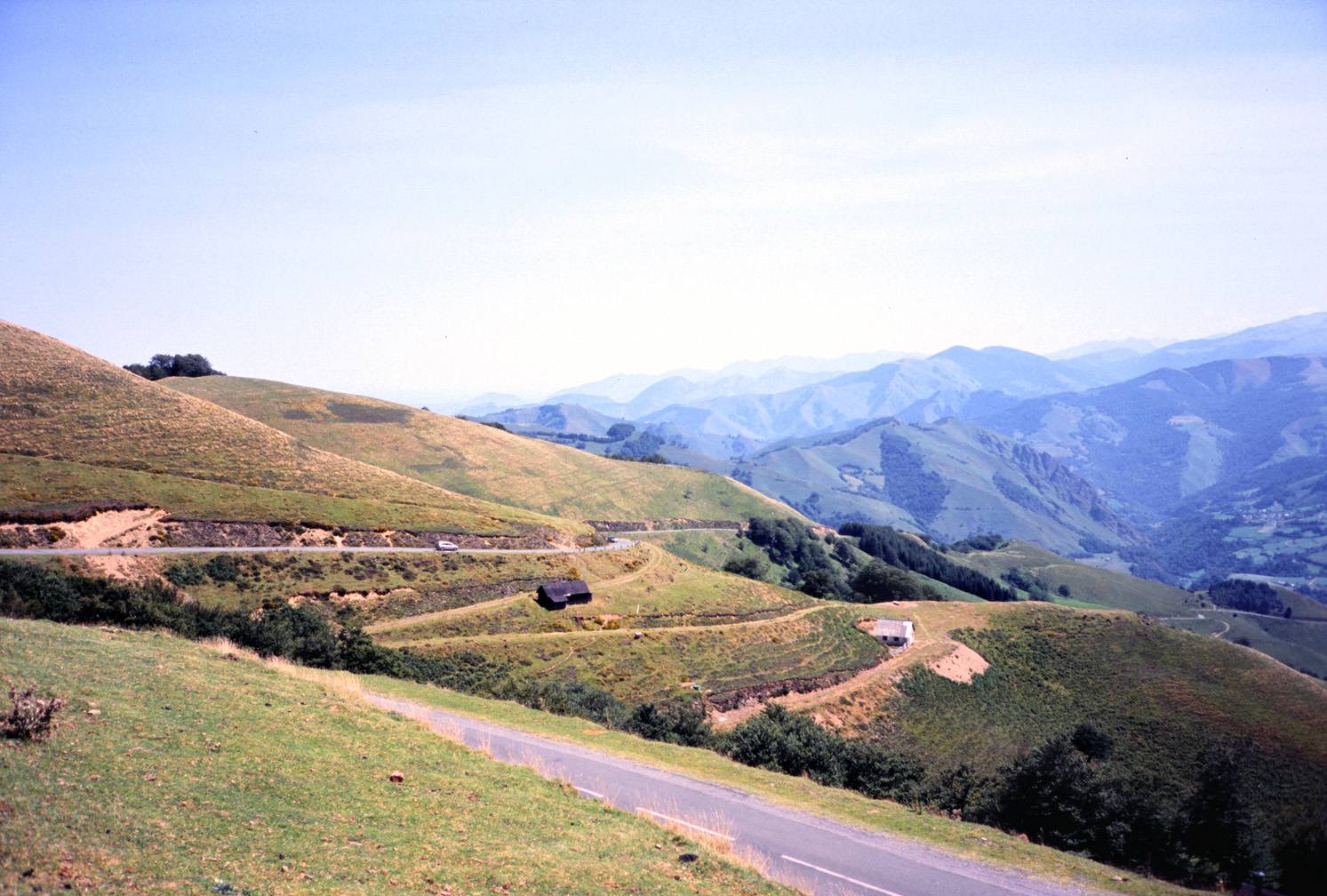 On the road: Col Bagargui from Larrau