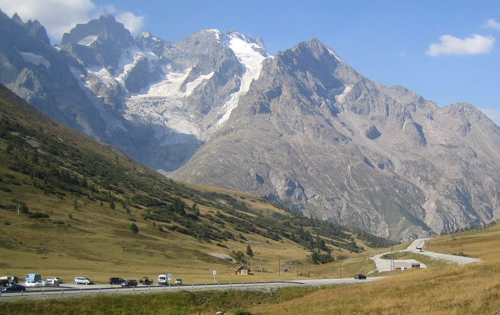 On the road: Col du Lautaret from Le Bourg-d'Oisans