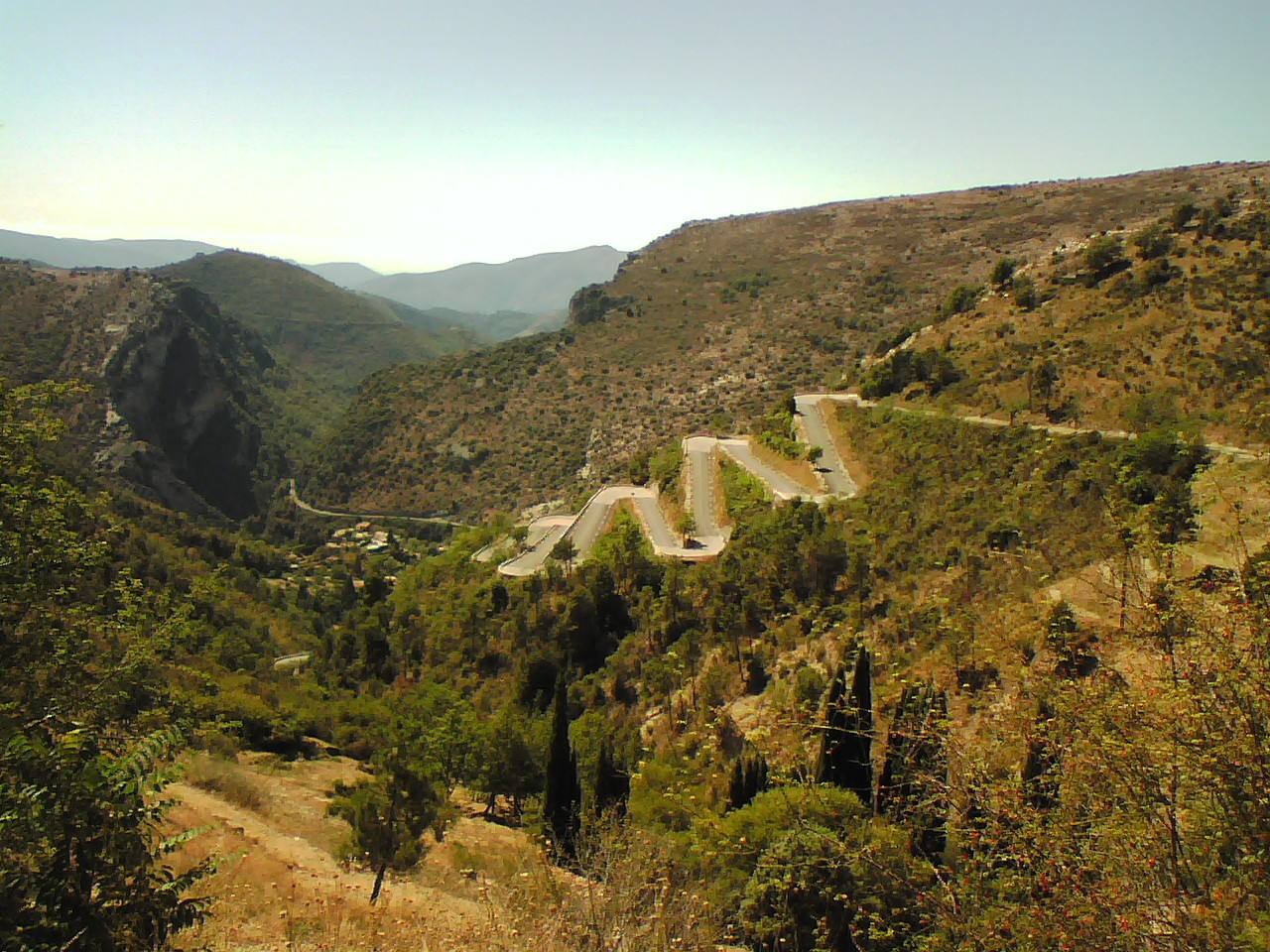 On the road: Col de Braus from L'Escarène