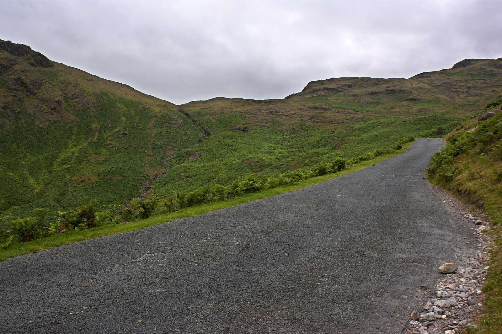 On the road: Wrynose Pass from Little Langdale