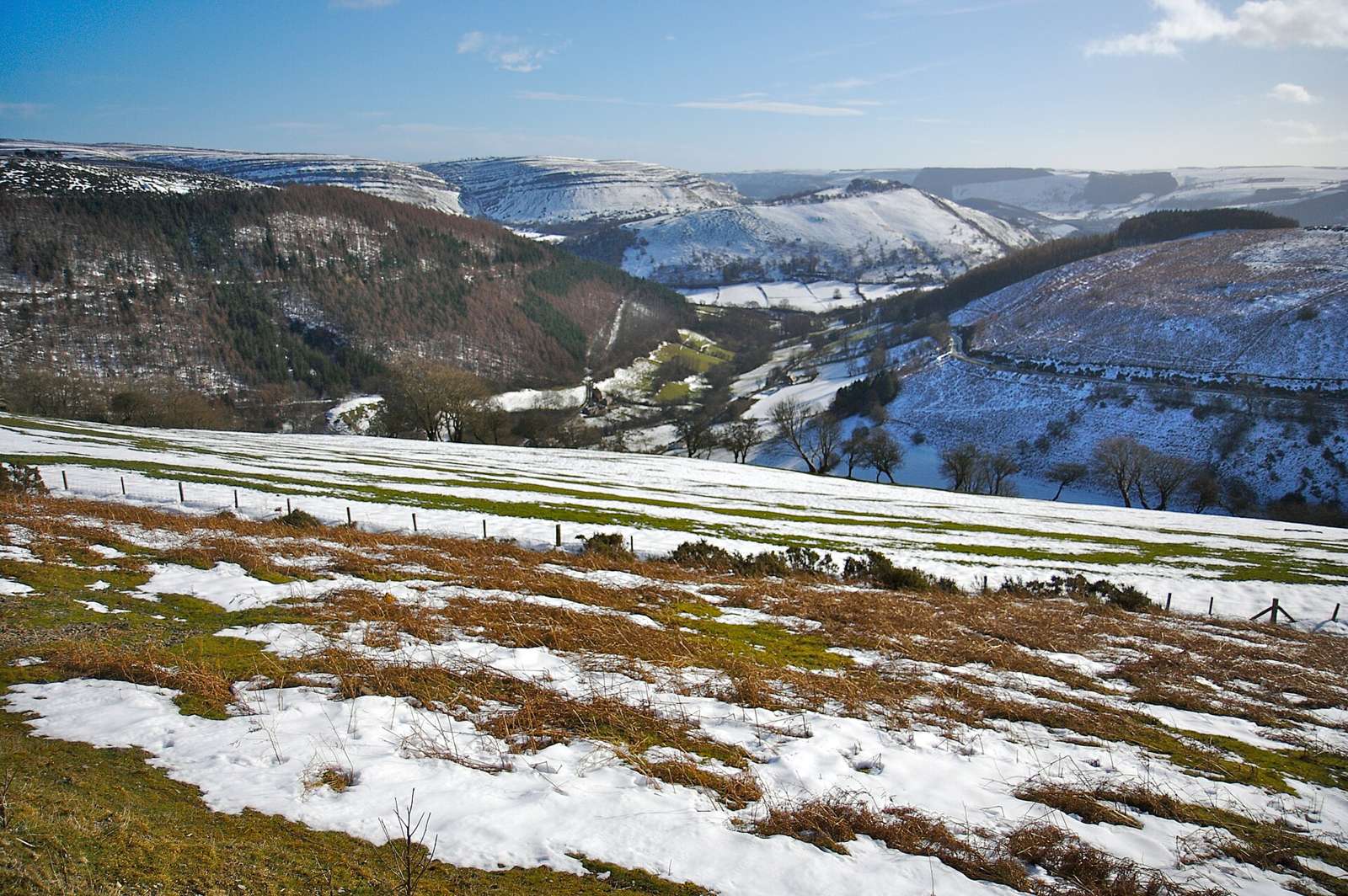 On the road: Horseshoe Pass from Llangollen