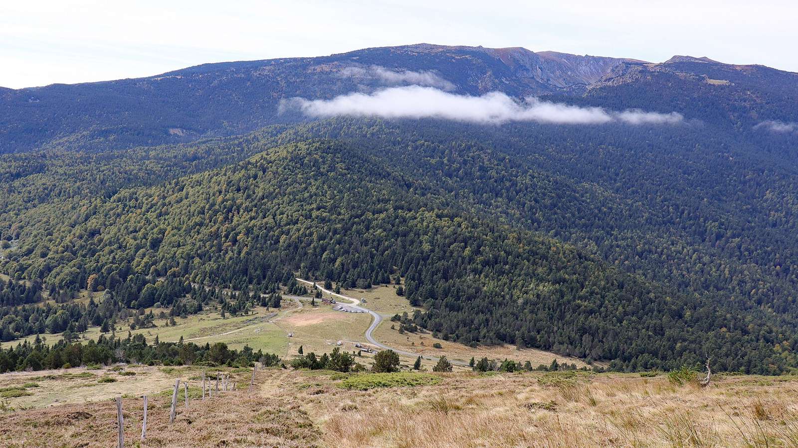 On the road: Col de Jau from Mosset