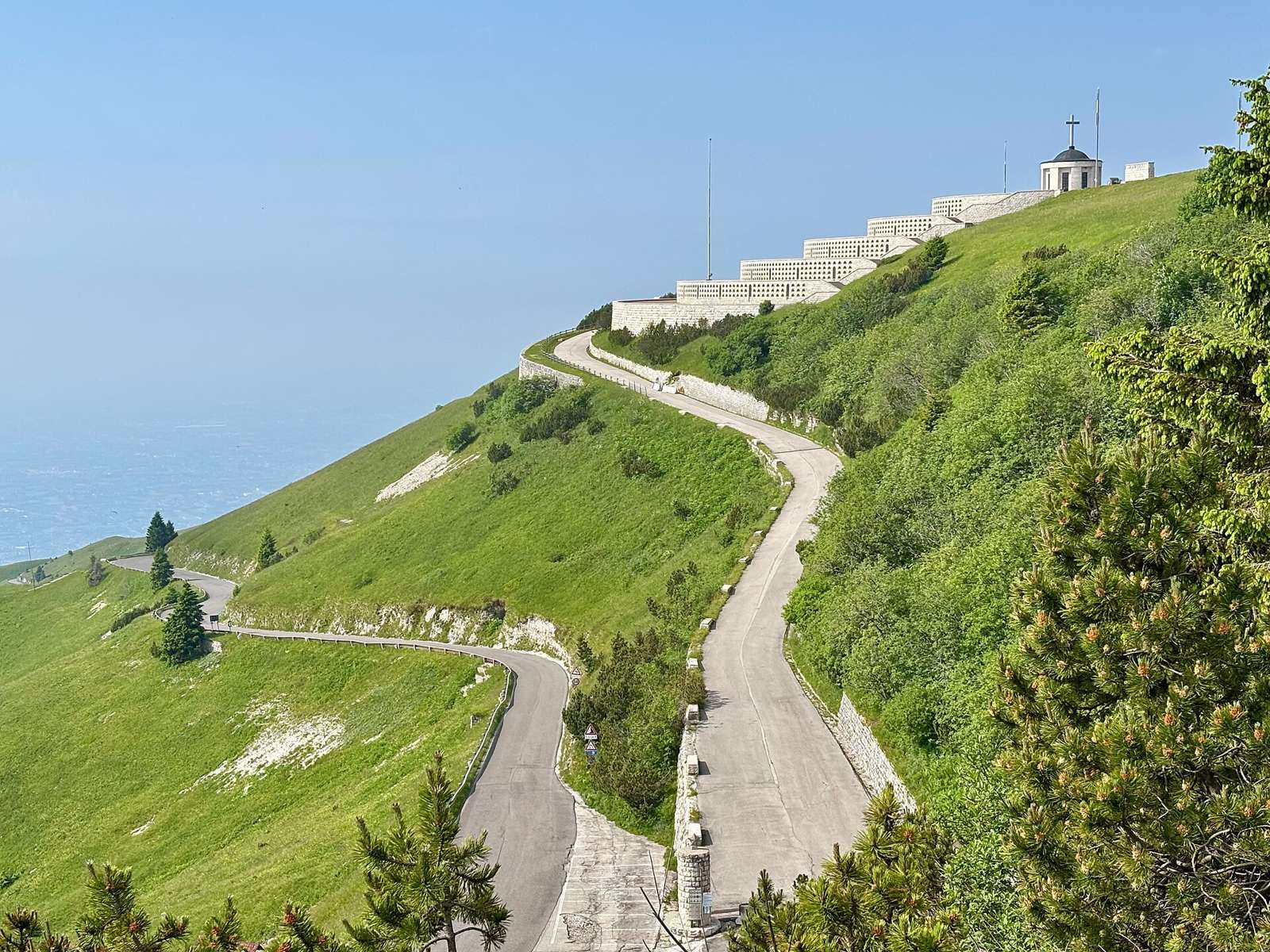 On the road: Monte Grappa from Romano d'Ezzelino