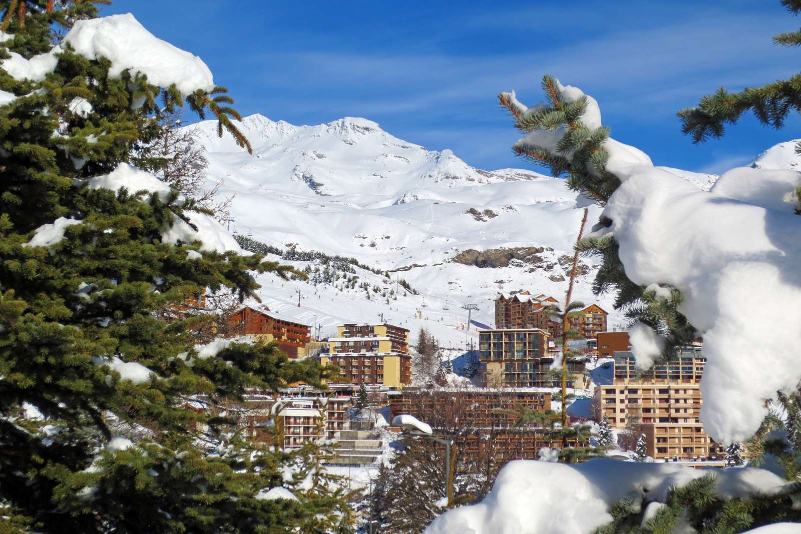 Orcieres Merlette 1850 ski resort in french alps