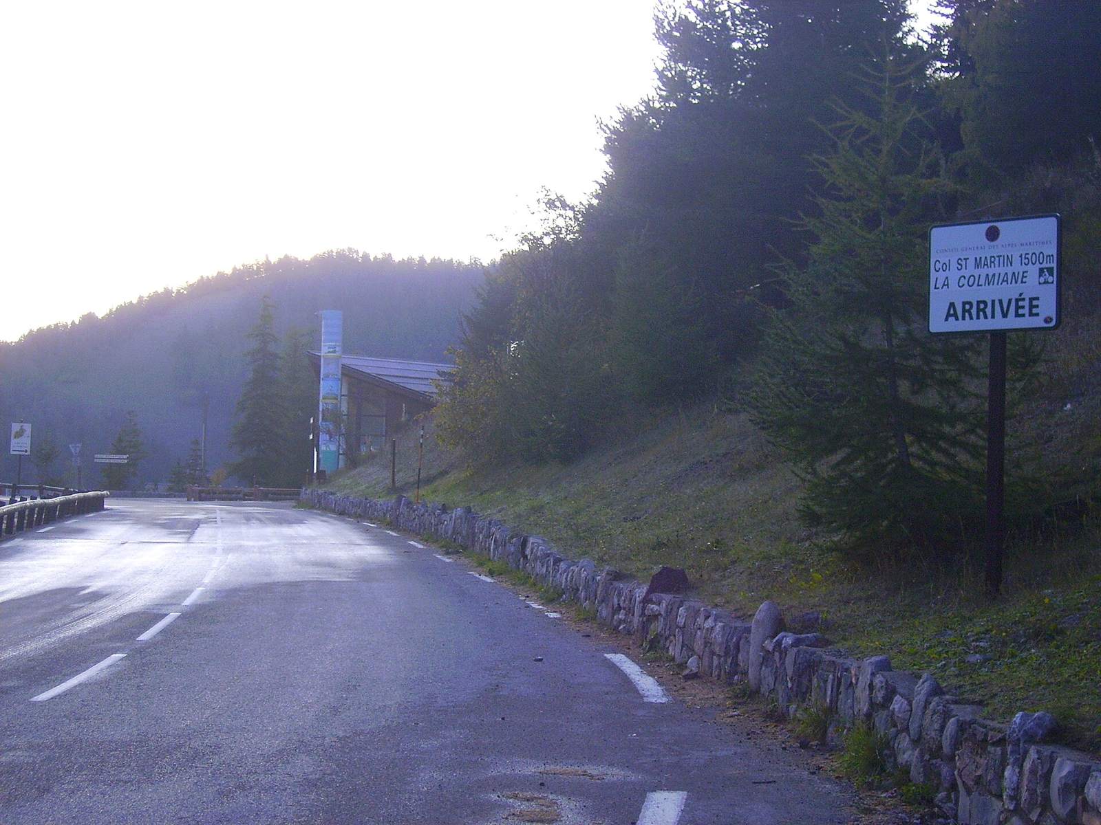 On the road: Col Saint-Martin from Saint-Martin-Vésubie