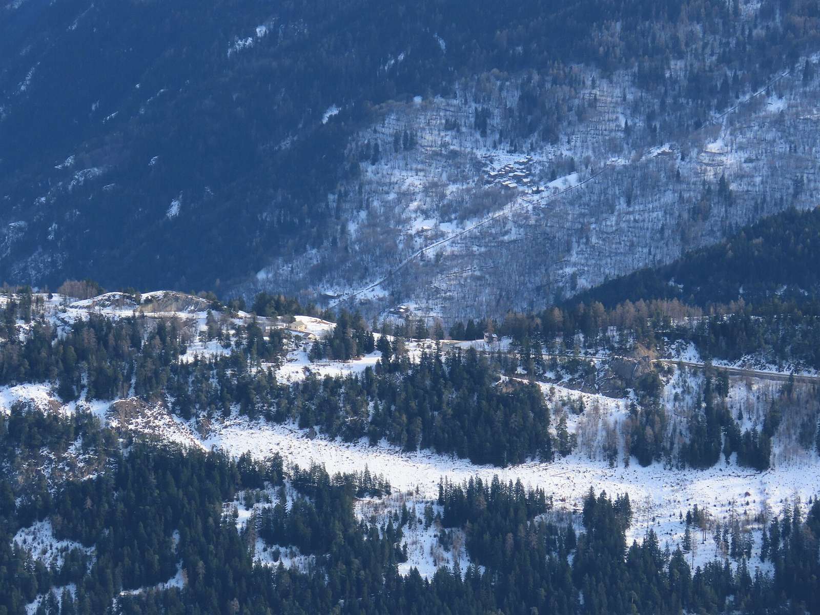 Le col du Télégraphe depuis le Mollard Roux, Montricher-Albanne, Savoie, France