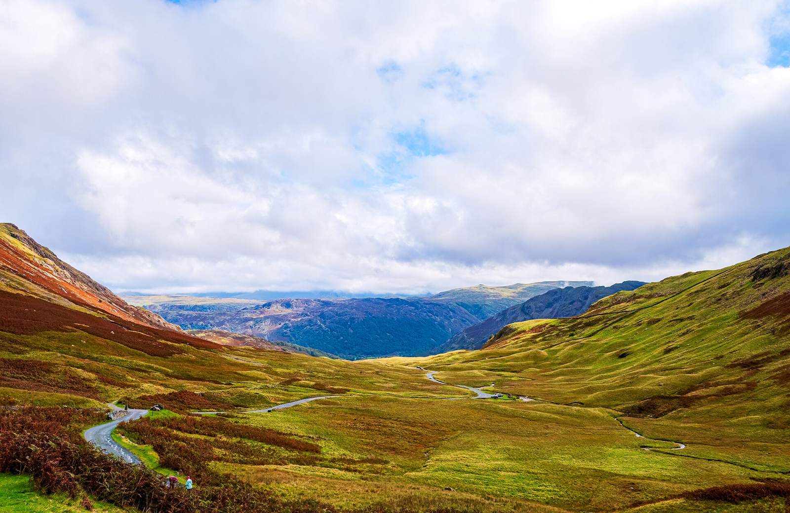 On the road: Honister Pass from Seatoller