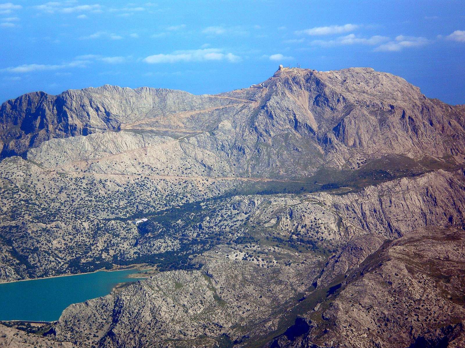 On the road: Puig Major from Sóller
