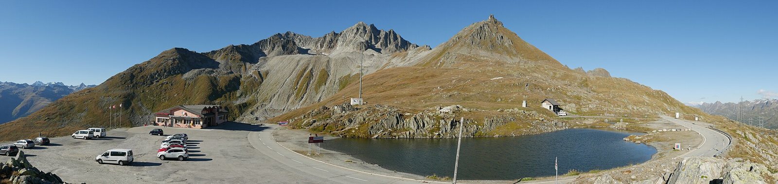 On the road: Nufenen Pass from Ulrichen