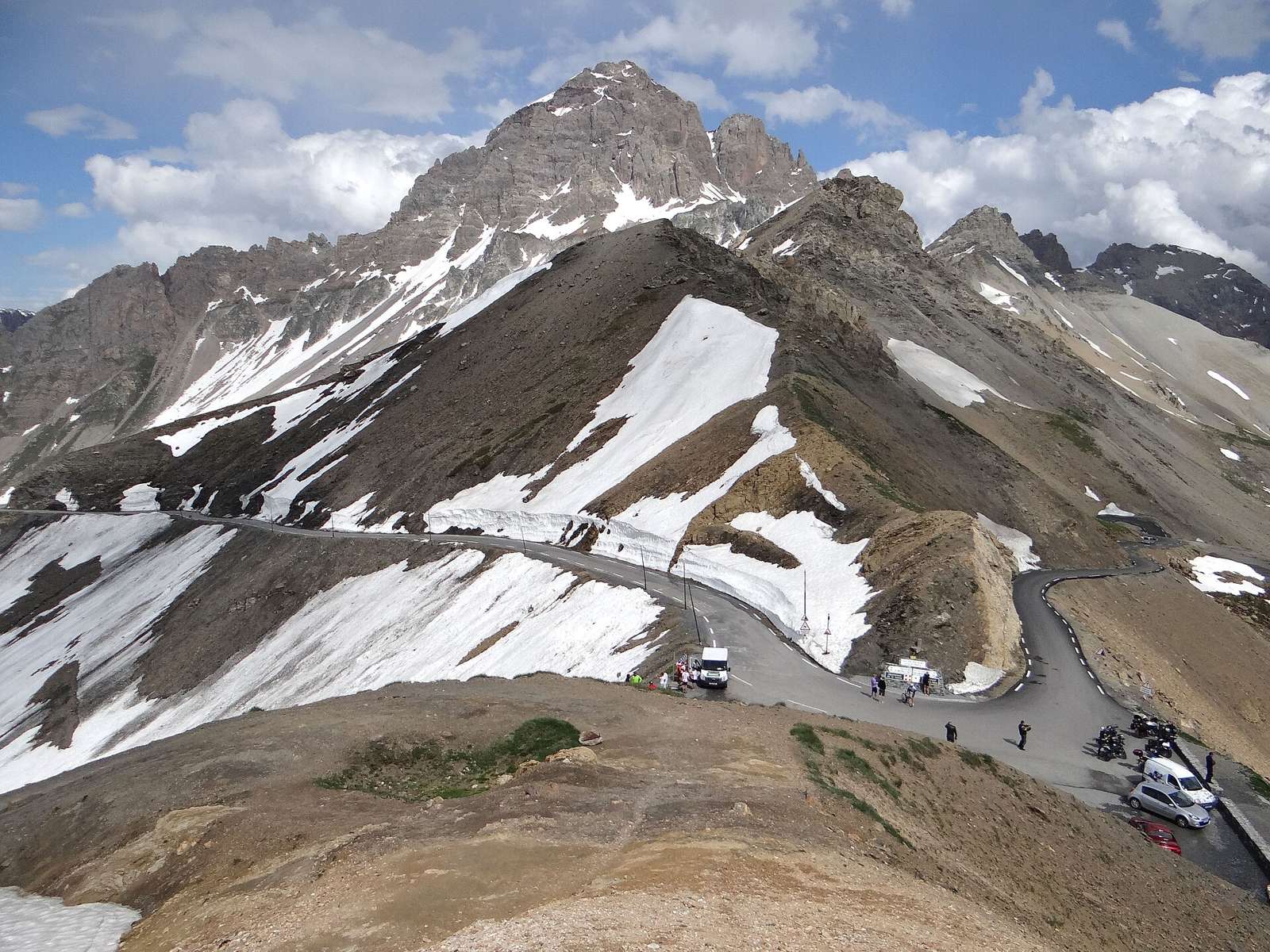 On the road: Col du Galibier from Valloire