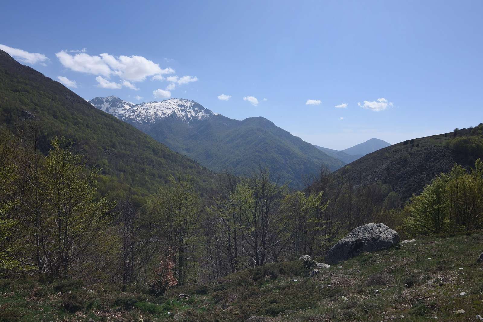 Col de Vizzavona en Corse, vue direction sud-ouest