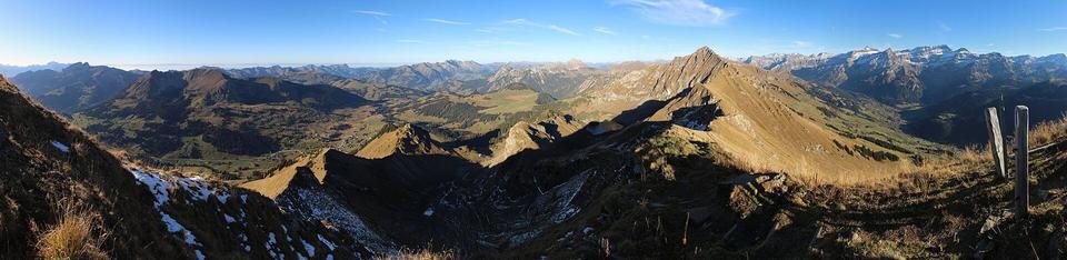 Panoramic view from the Pic Chaussy