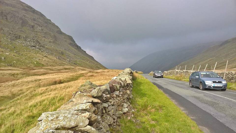 On the road: Kirkstone Pass from Ambleside