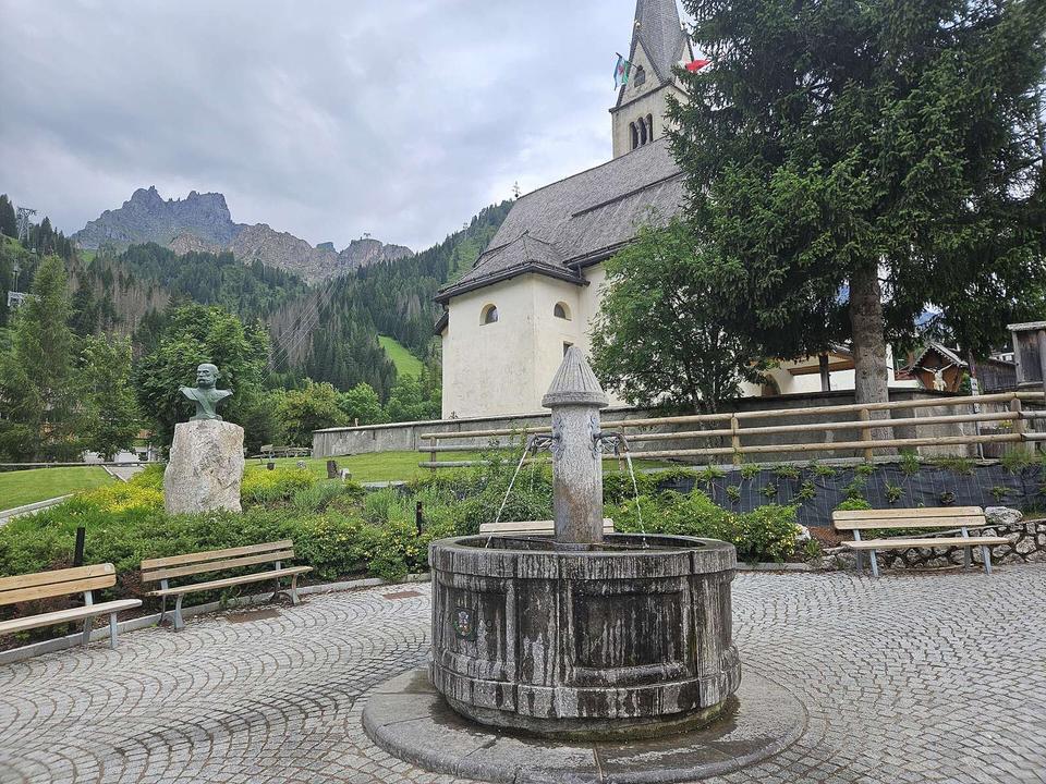On the road: Pordoi Pass from Arabba