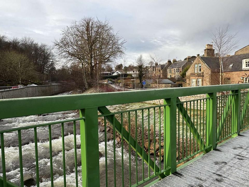 Green bridge over the Carron