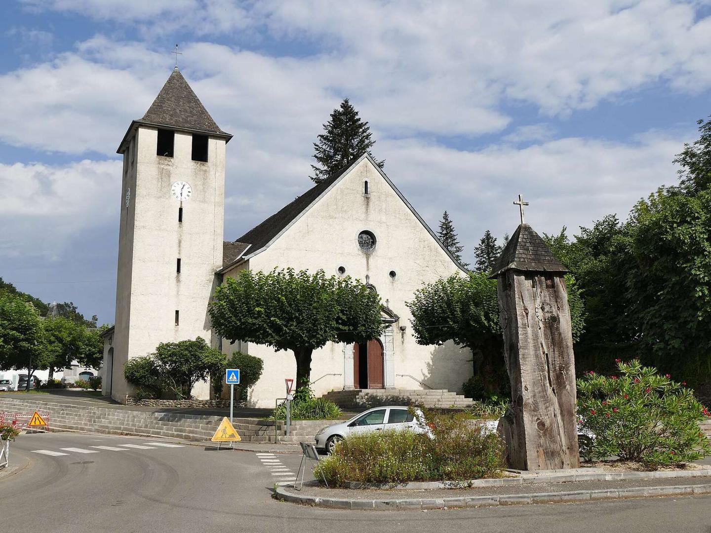 Saint-Peter's church in Arette (Pyrénées-Atlantiques, Nouvelle-Aquitaine, France).