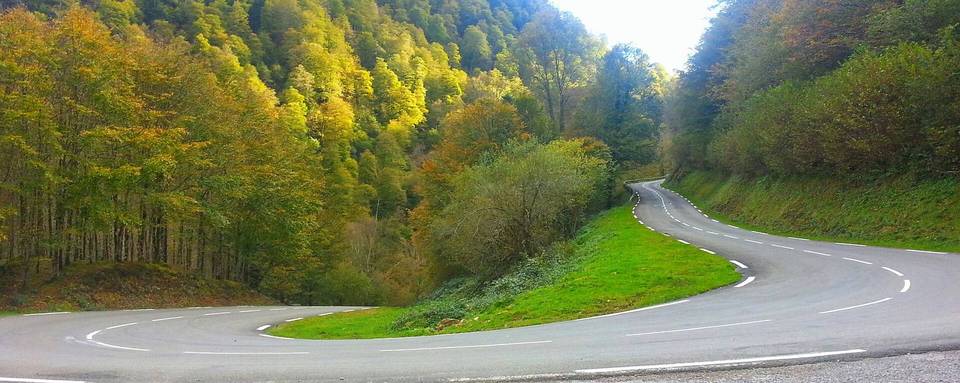 Lacet, vers 800m d'altitude