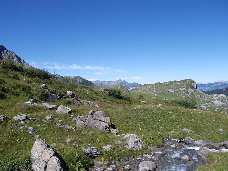 On the road: Cormet de Roselend from Beaufort