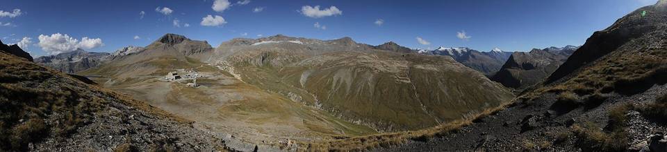 Panoramic view near the Col de l'Iseran