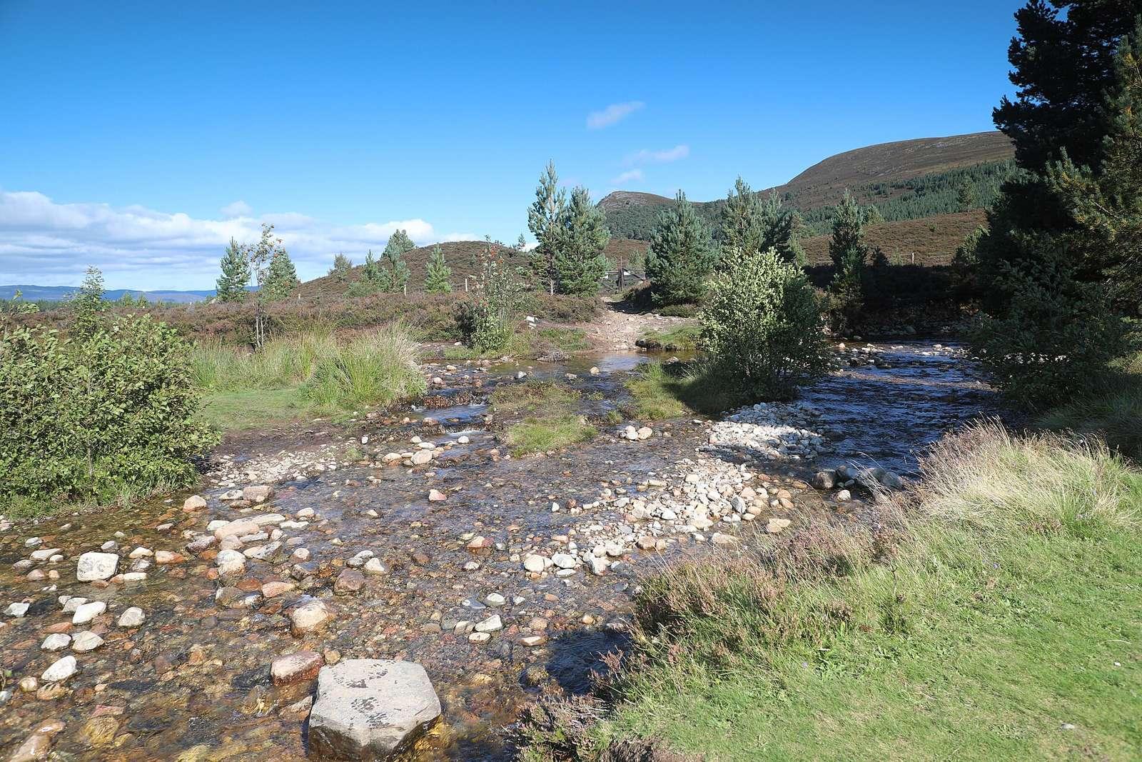Path crossing Allt Fhearnagan